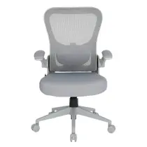 Cadeira de Escritório Ergonômica DT3 Vita Grey Frame, Até 120Kg, Reclinável, Cilindro de Gás Classe 4, Malha, Cinza - 14558-3
