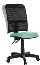 Cadeira De Escritório Ergonômica Em Tela Rv Cor Turquesa