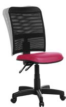 Cadeira De Escritório Ergonômica Em Tela Rv Rosa