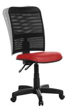 Cadeira De Escritório Ergonômica Em Tela Vermelho RCE Cadeira De Escritório Ergonômica Em Tela Vermelho RCE