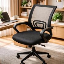 Cadeira de Escritório Ergonômica Executiva Giratória Regulagem Altura Malha Respirável Cadeira de Escritório Ergonômica Executiva Giratória Regulagem Altura Malha Respirável