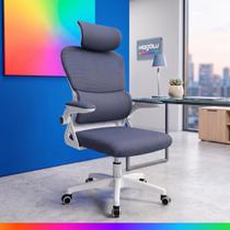Cadeira De Escritório Ergonômica Giratoria Ajuste Lombar Tecido Respirável Em Mesh Espuma Assento Injetada Marca Eagle Force Cadeira De Escritório Ergonômica Giratoria Ajuste Lombar Tecido Respirável Em Mesh Espuma Assento Injetada Marca Eagle Force