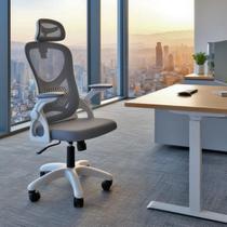 Cadeira de Escritório Ergonômica Giratória Office Presidente Columbus com Tela Mesh