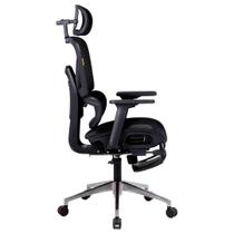 Cadeira de Escritório Ergonômica President Standard Prime Apoio de Pé Pistão a Gás Classe 3 até 120kg Mesh Ajuste de cabeça braço encosto e inclinação