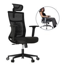 Cadeira de Escritório Ergonômica Vertta Preta Elements Cadeira de Escritório Ergonômica Vertta Preta Elements