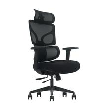 Cadeira De Escritório Ergonômica ZARUUS TITAN Gamer Home Office Apoio de Cabeça e de Braços com Ajuste Encosto Inclinação Malha Preta