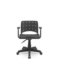 Cadeira de Escritório Ergoplax Secretária estofada c/ apoio de braço Plaxmetal