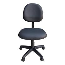 Cadeira de Escritório Executiva Anatômica com Base Giratória tecido Courvim cor Grafite