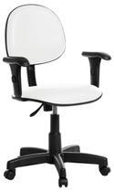 Cadeira de Escritório Executiva Com Braço Branco RCE Cadeira de Escritório Executiva Com Braço Branco RCE