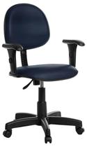 Cadeira De Escritório Executiva Com Braço Rv Cor Azul Escuro