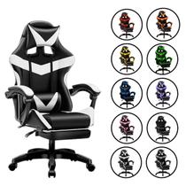 Cadeira De Escritório Gamer Nitro Ergonômica Estofado material sintético Reclinável Altura Ajustável Apoio Para Pés LuvinCo