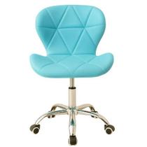 Cadeira De Escritorio Giratoria Ajustável Brin7 Azul