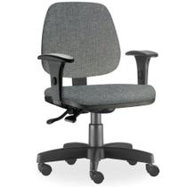 Cadeira de Escritório Giratória Executiva Ergonômica Job Linho Cinza Escuro - Lyam Decor Cadeira de Escritório Giratória Executiva Ergonômica Job Linho Cinza Escuro - Lyam Decor