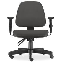 Cadeira de Escritório Giratória Executiva Ergonômica Sky L02 Crepe Cinza - Lyam Decor Cadeira de Escritório Giratória Executiva Ergonômica Sky L02 Crepe Cinza - Lyam Decor