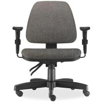 Cadeira de Escritório Giratória Executiva Ergonômica Sky L02 Linho Cinza Escuro - Lyam Decor Cadeira de Escritório Giratória Executiva Ergonômica Sky L02 Linho Cinza Escuro - Lyam Decor