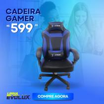 Cadeira De Escritório Giratória Gamer XTreme Gamers Supra Preta e Azul Gaming