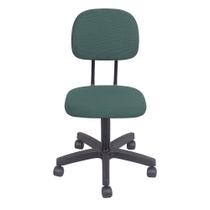 Cadeira De Escritorio Giratoria por rodizio sem regulagem de altura Verde Cadeira De Escritorio Giratoria por rodizio sem regulagem de altura Verde