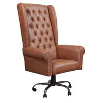 Cadeira de Escritório Giratória Presidente Chesterfield Via Encanto Moca Cadeira de Escritório Giratória Presidente Chesterfield Via Encanto Moca