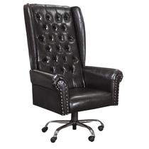 Cadeira de Escritório Giratória Presidente Chesterfield Via Encanto Preta Cadeira de Escritório Giratória Presidente Chesterfield Via Encanto Preta