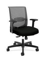 Cadeira de Escritório HON Convergence Ergonômica em Tela com Apoio Lombar, Preta