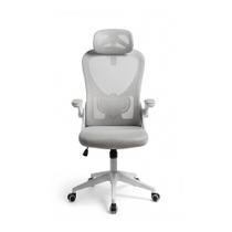 Cadeira de Escritório Husky Apta, Braço Retrátil, Até 120kg, Mesh Cinza, Reclínio 120º, Butterfly, Ajuste de Altura, Cinza - HCO700CZ