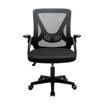 Cadeira de Escritório Husky First, Braço Retrátil, Até 120kg, Mesh, Reclínio Até 100º, Butterfly, Ajuste de Altura, Preto - HCO100PT