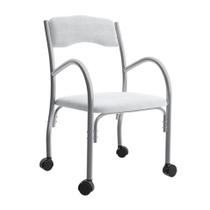 Cadeira de Escritório Interlocutor Stella Estofada Branca