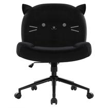 Cadeira de Escritório IWMH Ergonômica sem Braços em Tecido Preto Cadeira de Escritório IWMH Ergonômica sem Braços em Tecido Preto