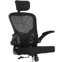 Cadeira de Escritório Mesh Presidente Moob VENEZA Giratória Ergonômica Com Sistema Relax Preta Cadeira de Escritório Mesh Presidente Moob VENEZA Giratória Ergonômica Com Sistema Relax Preta