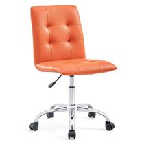 Cadeira de escritório Modway Prim Orange sem braços giratória com encosto médio Cadeira de escritório Modway Prim Orange sem braços giratória com encosto médio