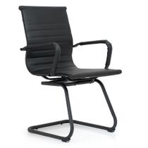 Cadeira de Escritório Moob Berlim Executiva Base Fixa Esteirinha Estrutura em Aço Carbono Dark Cadeira de Escritório Moob Berlim Executiva Base Fixa Esteirinha Estrutura em Aço Carbono Dark