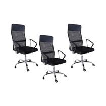 Cadeira de Escritório Nagano Tela Mesh Giratória Preto