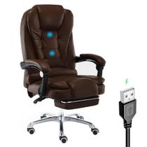 Cadeira De Escritório NSX Presidente Massagem Apoio Aos Pés