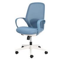 Cadeira De Escritório Oceano Diretor Tela Mesh Azul Claro