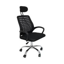 Cadeira De Escritório Office Cádis Rivatti Com Encosto Preta