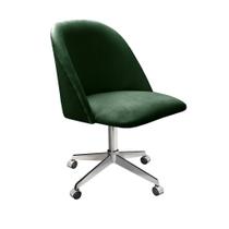 Cadeira de Escritório Poltrona Estofada Decorativa com Rodízio Cadeira de Escritório Poltrona Estofada Decorativa com Rodízio