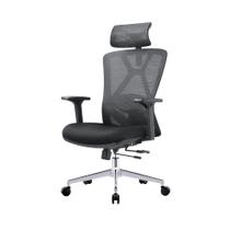 Cadeira De Escritório Presidente Alta Executiva Premium Reclinável Braço 3D Giratória Ergonômica Padrão NR17 180 Kg