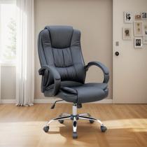 Cadeira de Escritório Presidente Atlanta Duoffice Comfort Preta DU500A - Home Office e Executivos.