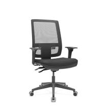 Cadeira de Escritório Presidente Back System Brizza braços Reguláveis - Plaxmetal