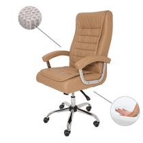 Cadeira de Escritório Presidente Big com Molas Ensacadas Caramelo - Cadeiras INC Cadeira de Escritório Presidente Big com Molas Ensacadas Caramelo - Cadeiras INC