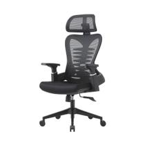 Cadeira de Escritório Presidente Bio Ergonômica com Suporte Lombar e Cabeça, Ajustável Sistema Relax Suporta 150kg para Escritório Home Office