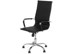 Cadeira de Escritório Presidente Esteirinha Giratória Preta EST-PR1 Otello