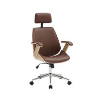 Cadeira de Escritório Presidente Giratória com Apoia Cabeça Office Lisboa Cadeira de Escritório Presidente Giratória com Apoia Cabeça Office Lisboa