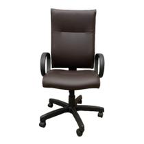 Cadeira de escritório presidente giratória marrom infinity star