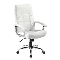Cadeira de Escritório Presidente Giratória Office Plus Branca