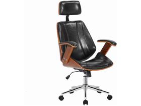 Cadeira de Escritório Presidente Giratória Preta DSG-001 Otello