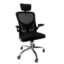 Cadeira de Escritório Presidente Mesh Elegance Preta
