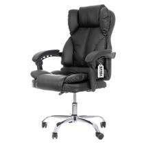 Cadeira de escritório presidente reclinável Velve - Preta - CL10.1