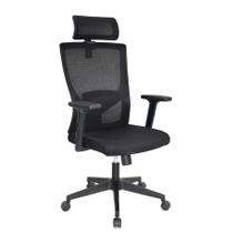 Cadeira De Escritório Rise Mode Office 05 Tela Mesh Preta
