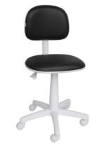 Cadeira de escritório secretária anatômica White Preto - RB Cadeiras